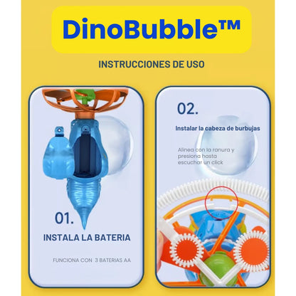 DinoMagic Bubble™ Burbujero Electrico de Dinosaurio