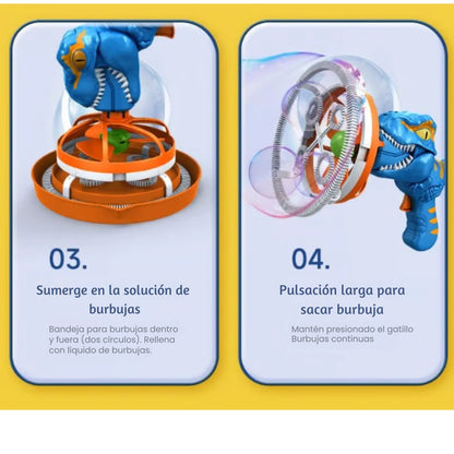 DinoMagic Bubble™ Burbujero Electrico de Dinosaurio