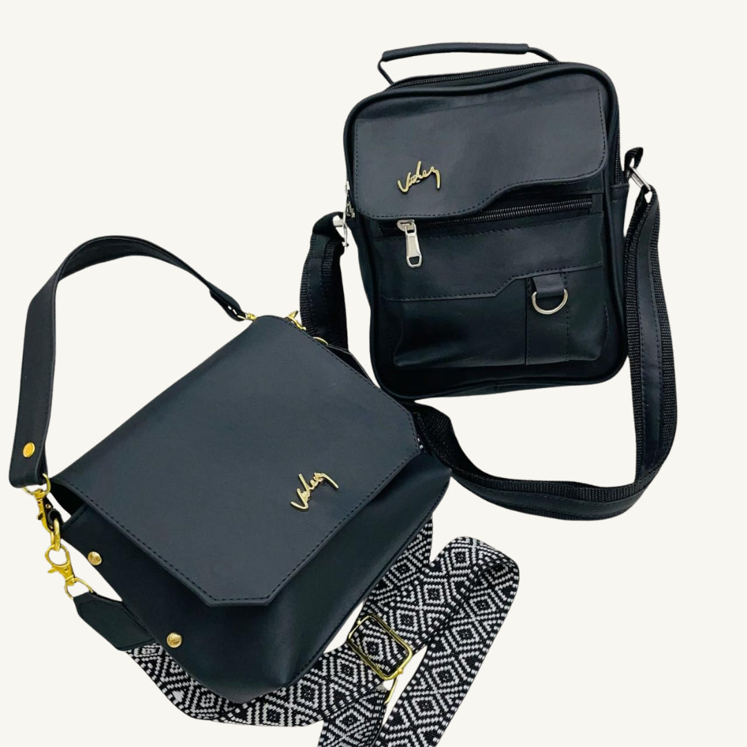 DUO BOLSOS 2X1 VLZ DAMA Y CABALLERO